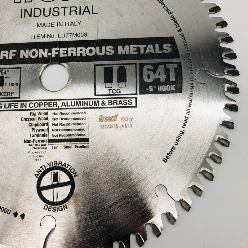 Freud LU77M008 Circular Saw Blade 8" With 5/8" Arbor Thin Kerf Non Ferrous Metal 3
