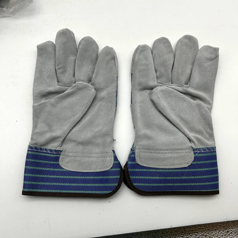 PIP 82-7563 Leather Palm Gloves Sz Large Gunn Cut Safety Cuffs Wing Thumb 12prs