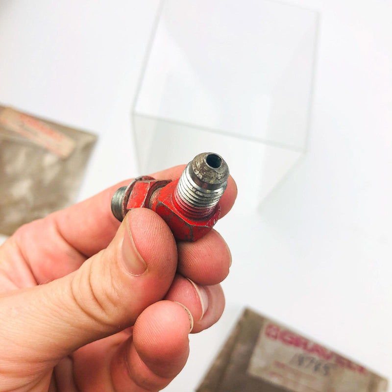 Gravely 018829 FTG HYD 45DEG M6O M6J Fitting Old Style OEM Used 08901200 Clean 4