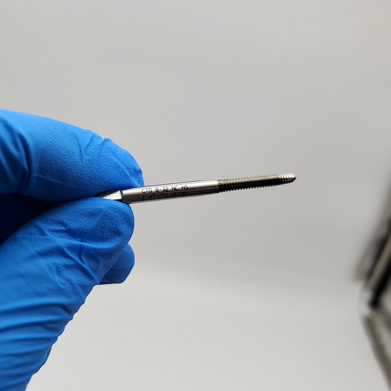 Widia #8-32 Hand Tap 2 Flutes 2-1/8" OAL 1-3/8" LOC 0.168" Shank 13244 2