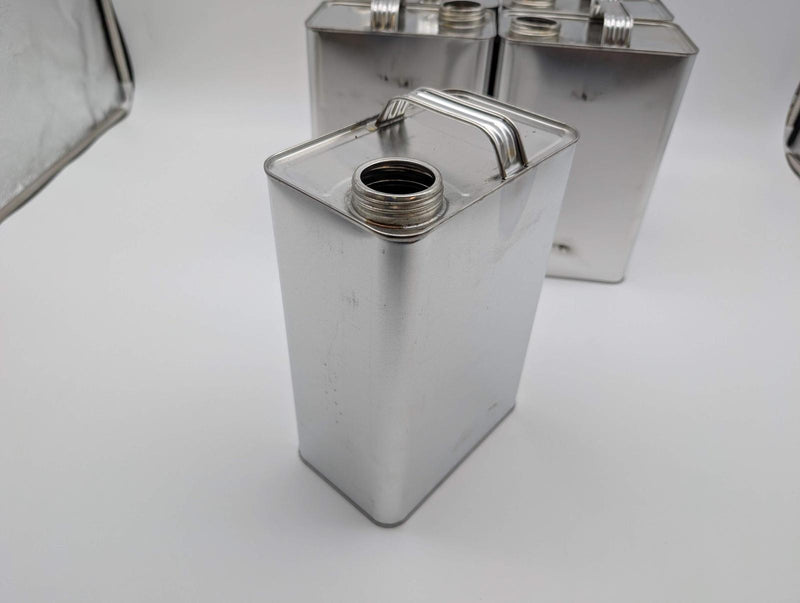 1 Gallon F Style Metal Cans Tin Coated Steel 1.75" Lid 1900T15 NO CAPS 5 Pack 2