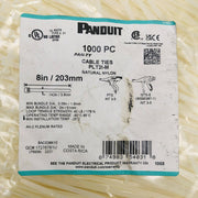 1000x Panduit PLT2I-M Cable Zip Tie 8in 40lb Locking Natural Nylon 54031 3
