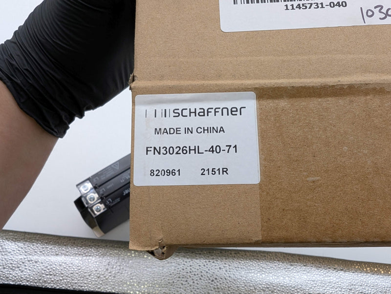 Schaffner FN3026HL-40-71 EMC EMI RFI Power Line Filter 3-Phase 40A 520VAC