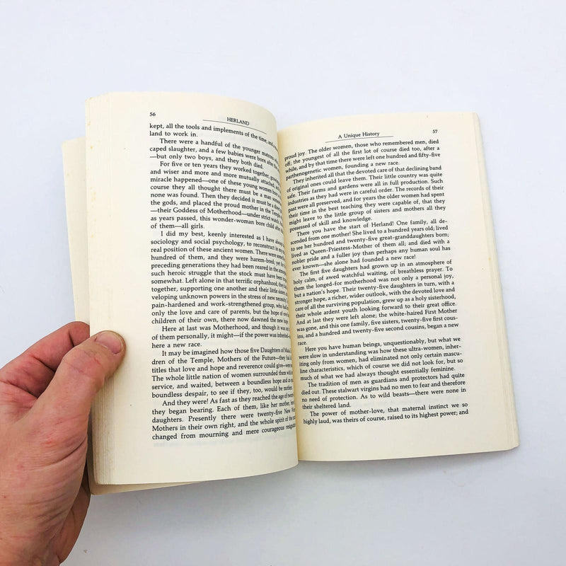 Herland Charlotte Perkins Gilman PB 1979 Feminist Utopian Women Only Society 8