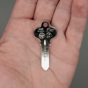 10x Ilco 1054TW / IN34 Key Blanks Nickel Plated NOS 1