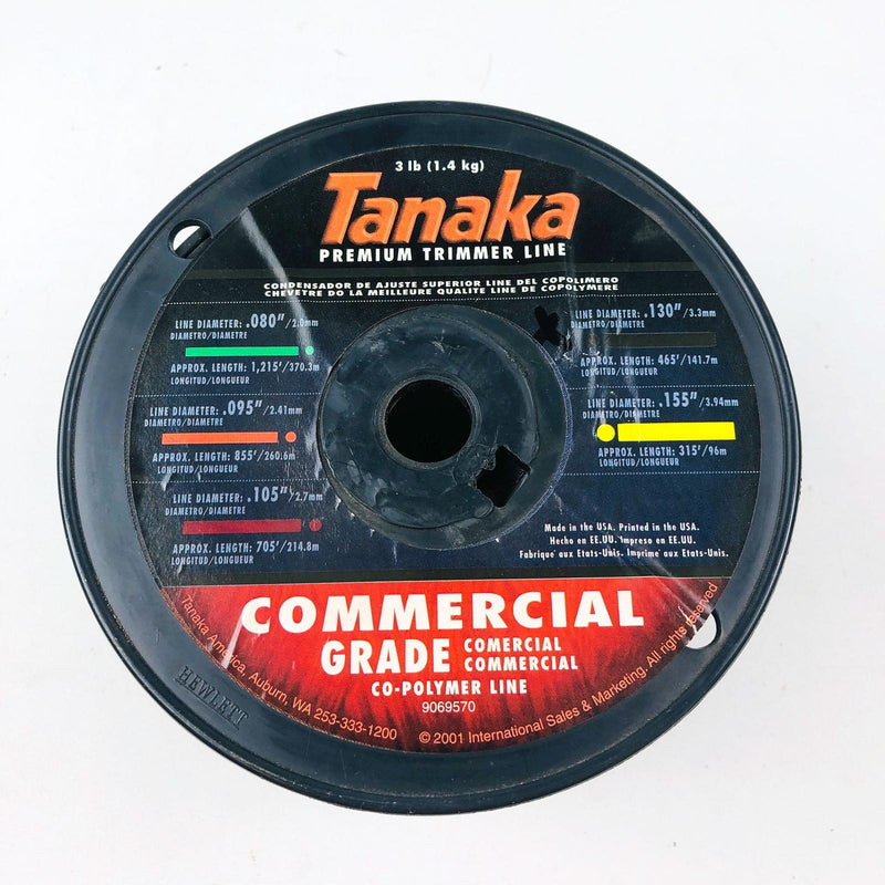 Tanaka 746171 Trimmer Line .130" / 3.30mm Dia 465' Length 3lb New Old Stock NOS
