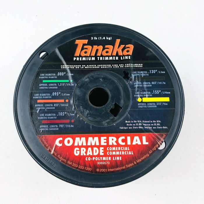 Tanaka 746171 Trimmer Line .130" / 3.30mm Dia 465' Length 3lb New Old Stock NOS