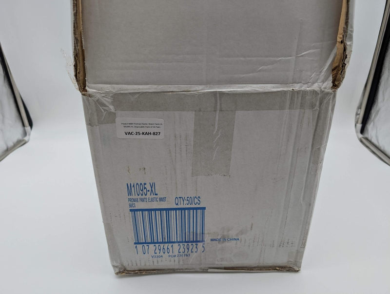 Impact Malt Promax Elastic Waist Pants XL M1095-XL Disposable Pack of 50 Pairs 5