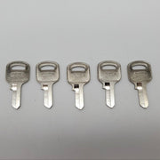 5x Abus 55/40 KB Padlock Key Blanks #90150 Nickel Plated Over Brass 4 Pin 3