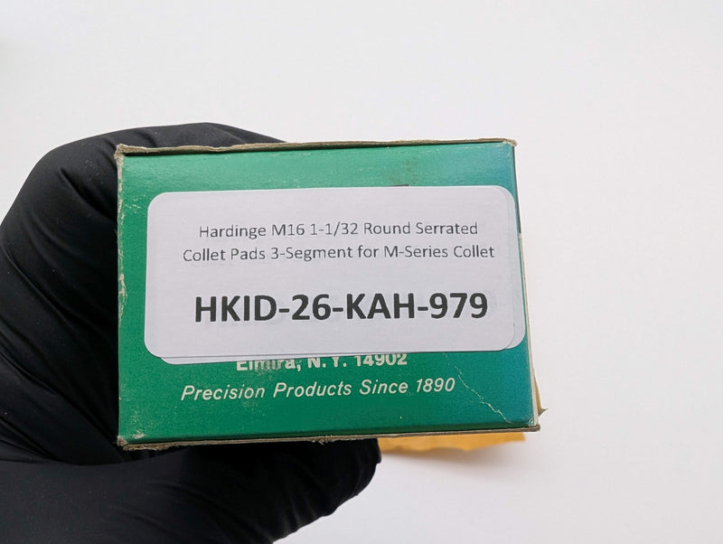 Hardinge M16 1-1/32 Round Serrated Collet Pads 3-Segment for M-Series Collet
