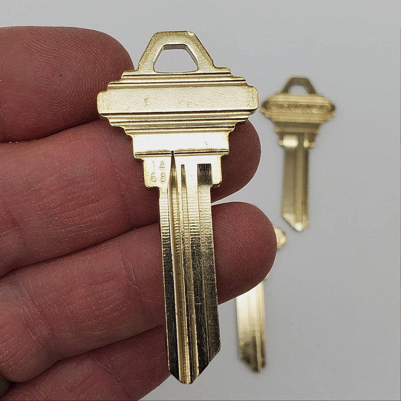 5x Schlage 35-101 Key Blanks 1468 Key Way Nickel Silver 6 Pin NOS