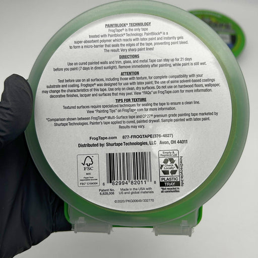 2pk FROGTAPE 187649 Painter's Tape Medium Adhesion 24mm x 55m Green 2