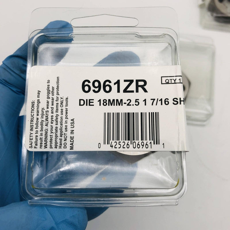 Irwin Hanson 6961ZR Metric Die 18MM-2.5 1-7/16 Shank Lot of 3 2