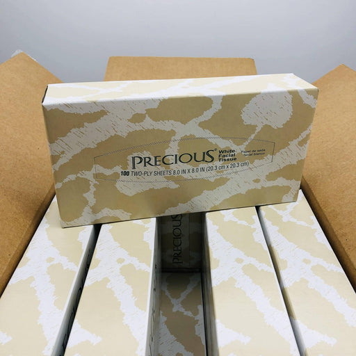 Von Drehle Precious FT8575 Facial Tissue 8.0" x 8.0" 2-Ply Bulk 30 Boxes/Case 1