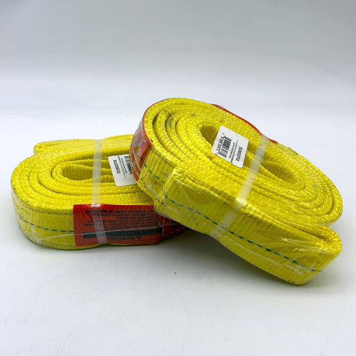 2pk Lift-All EE2802DFX8 Web Sling 2"x8' E/E 2-Ply Flat Webmaster 1600 Polyester 1