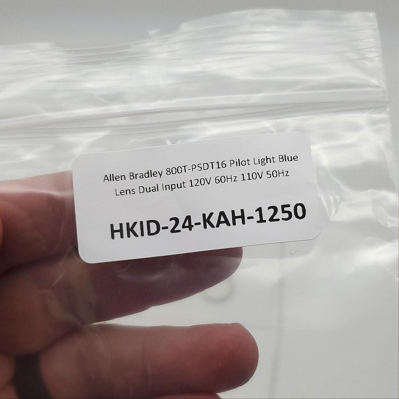 Allen Bradley 800T-PSDT16 Pilot Light Blue Lens Dual Input 120V 60Hz 110V 50Hz 5