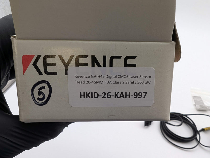 Keyence GV-H45 Digital CMOS Laser Sensor Head 20-45MM FDA Class 2 Safety 560 µW