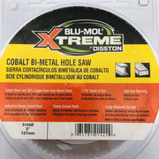 Blu-Mol Xtreme 5154B Hole Saw 5"/127MM Cobalt Bi-Metal 1-7/8" Depth of Cut 3