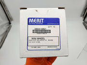 Merit 2" x 1/2" Flap Wheels 60 Grit 25,000 RPM Max 1/4" Shank Pack of 10 4