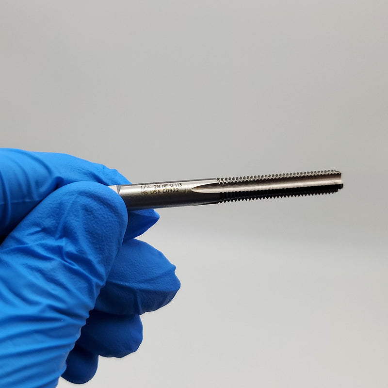 1/4"-28 Bottoming Hand Tap 4 Flute High Speed Steel Exactek 3174803 3