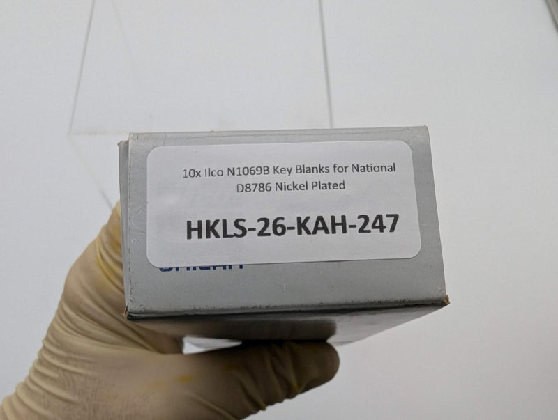 10x Ilco N1069B Key Blanks for National D8786 Nickel Plated 3