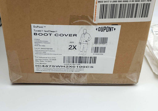 Dupont Cleanroom Boot Covers 2XL Gripper Sole 18" IC447SWH2X Pack of 100 2