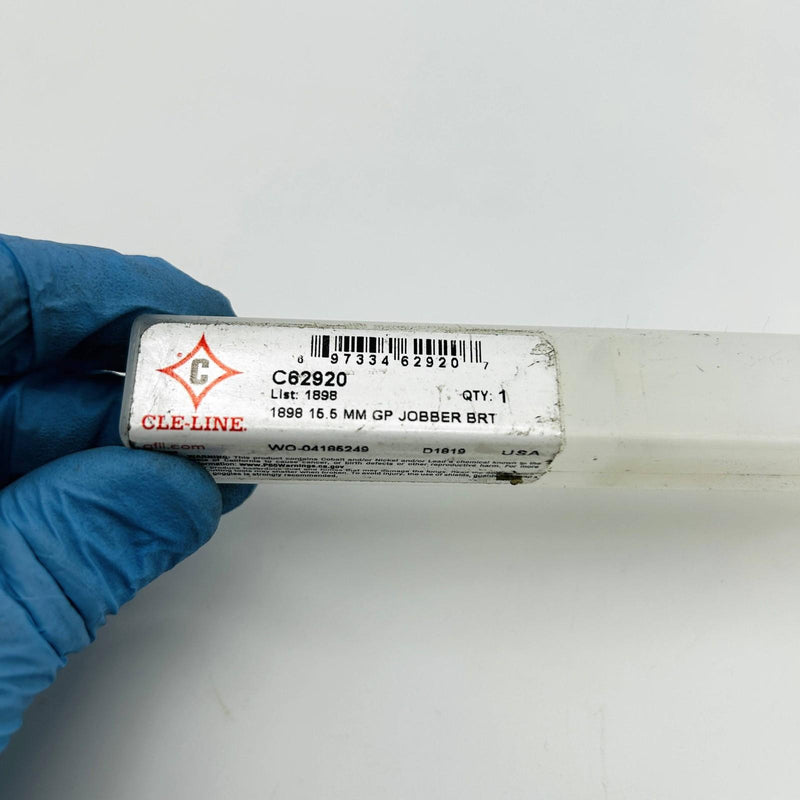 Cle-Line C62920 Jobber Length Drill Bit 1898 15.5MM General Purpose Bright HSS