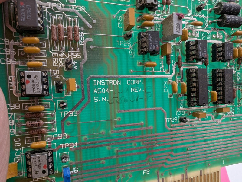 Instron A504-130 Rev C Sensor Conditioner Ext Board T504-198 Rev A 2