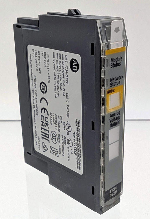 Allen Bradley 1734-0E2V 2 Point Analog Output Module 24 VDC DIN Rail Mount 1