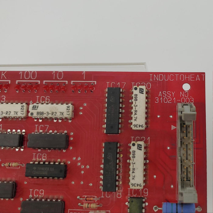 Inductoheat 31021-003 Control Interface Board Optical In & Out 120VAC 2