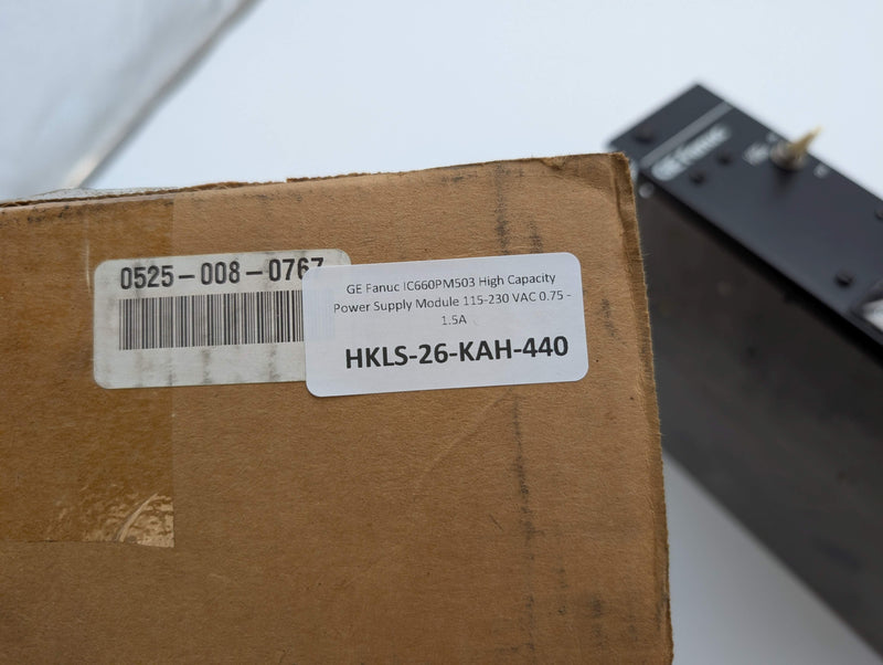 GE Fanuc IC660PM503 High Capacity Power Supply Module 115-230 VAC 0.75 - 1.5A