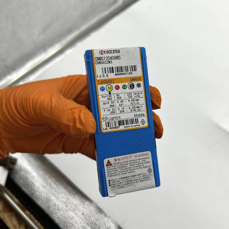 Kyocera CNMG432MSCA 6525 Turning Insert Carbide CNMG120408MS TJV00922 10pk 5