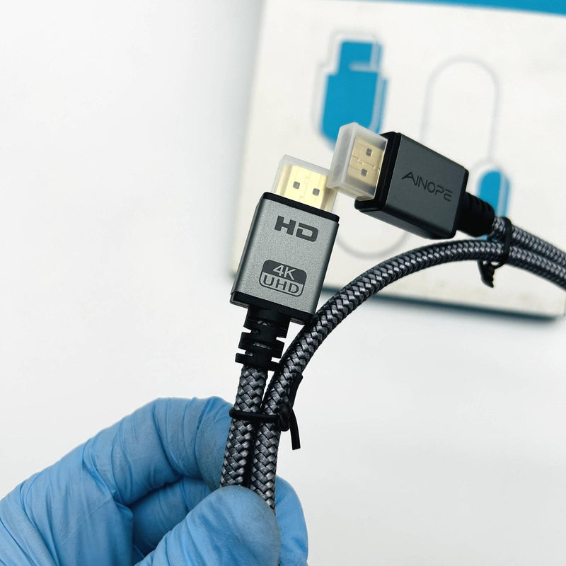 Ainope AP553-1M HDMI Pioneer Cable 3.3FT 18Gbps 4K Gray Nylon Braided Lot of 6 7