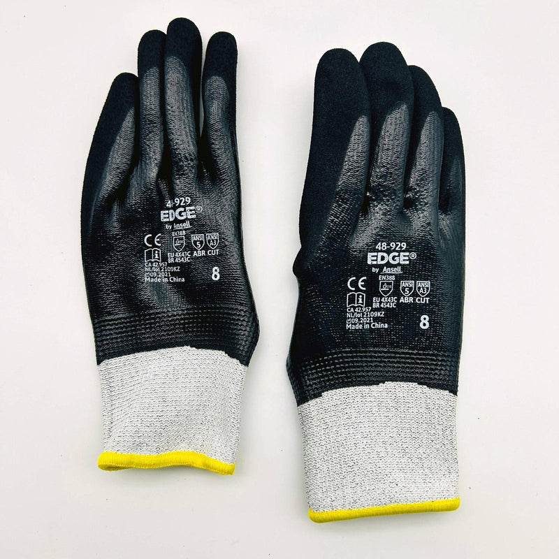 Ansell Edge 48929 Cut and Oil Resistant Gloves Medium 8 High Dexterity 12 Pairs 4