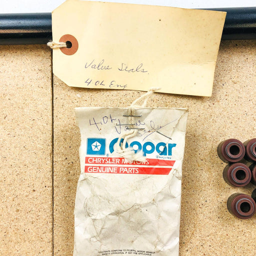 Mopar Engine Valve Stem Seal OEM NOS for 4.0 L Engines NOK Brown 2