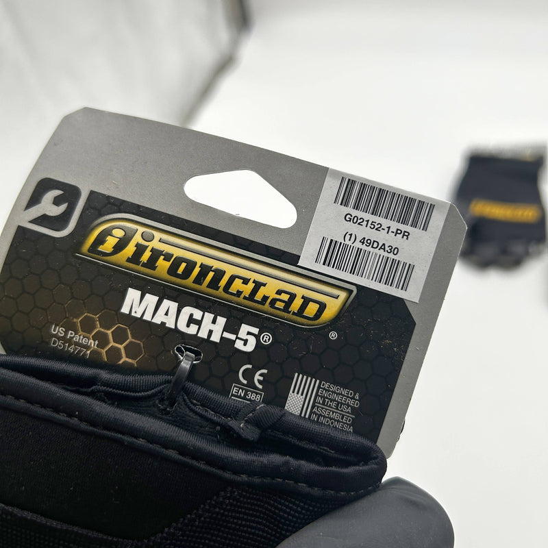 Ironclad Mach-5 Fingerless Glove Sz Large Anti Vibration Impact MFG2-04 3 Pairs