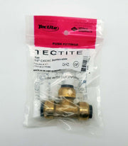 Tectite 10155486 1/2" Push Fit Tee Copper x Copper x Copper 1