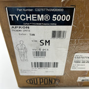 Dupont TyChem 5000 Sleeved Apron CPF3 Tan Sz Small C3275TTNSM000600 Case of 6 2