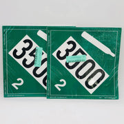 50pk LabelMaster ZEZ33500 Non Flammable Gas Placard UN3500 E-Z Removable Vinyl 4