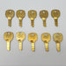 10x National D-8794 Key Blanks for Cabinet Locks Brass 5 Disc NOS 3