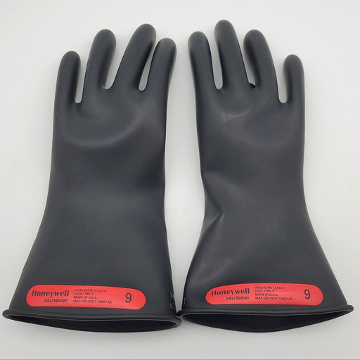 Honeywell E011 Lineman Gloves 11" Rubber Electrical Black Size 9 / L Salisbury 1