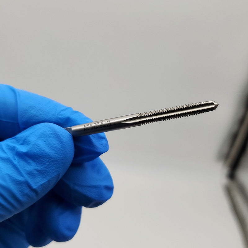 M4x0.7 Hand Tap 4 Flute D4 Taper High Speed Steel Exactek 3110754 1