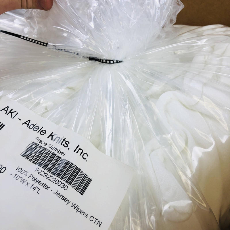 Lint Free Jersey Wipers 10"x14" Polyester Adele Knits P2292220030 Carton 6