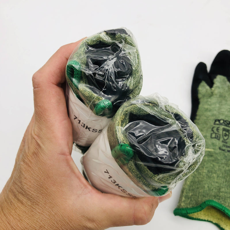 PIP 713KSSN Cut Resistant Glove Medium Lvl 6 Foam Nitrile Palm 13 Gauge 3 Pairs 5