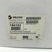 Velcro Brand 194153 Black Velcro Hook 88 1in X 50yd 330 Sew On 0199 1 Roll 2