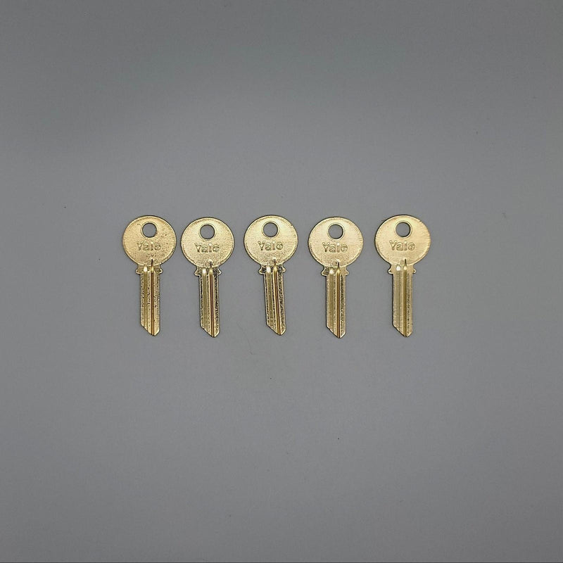 5x Yale RN8 Key Blanks GB Keyway Multiplex Surety Nickel Silver 5 Pin NOS 4