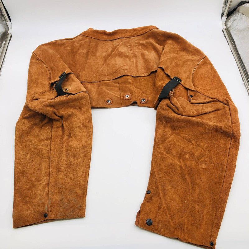 Steiner 9210 Welding Cape Sleeves Without Bib 4XL Premium Side Split Cowhide 7