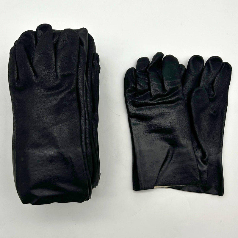 MCR 6522SJ Chemical Resistant Glove Large 12" Blk Double Dipped Jersey 12 Pairs 1