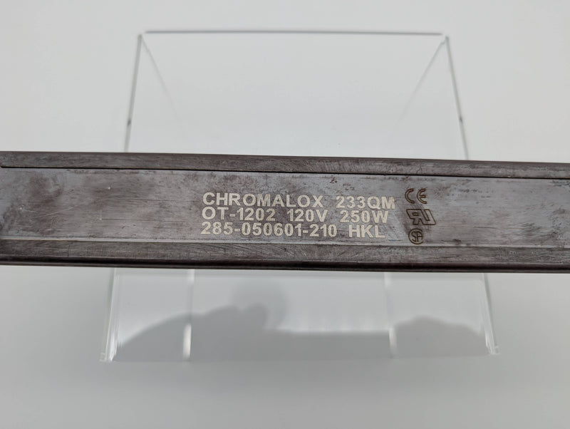 Chromalox OT-1202 120V Strip Heater Bar 250W 12" L 1-1/2" W Heating Element 3