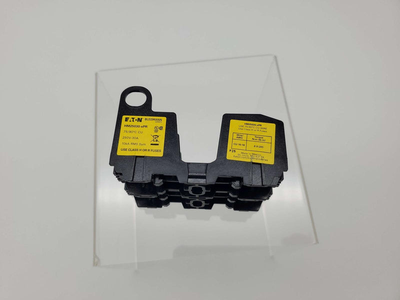 Bussmann HM25030-2PR Fuse Holder Block Modular 2 Pole 250V 30A 2 Slot 2